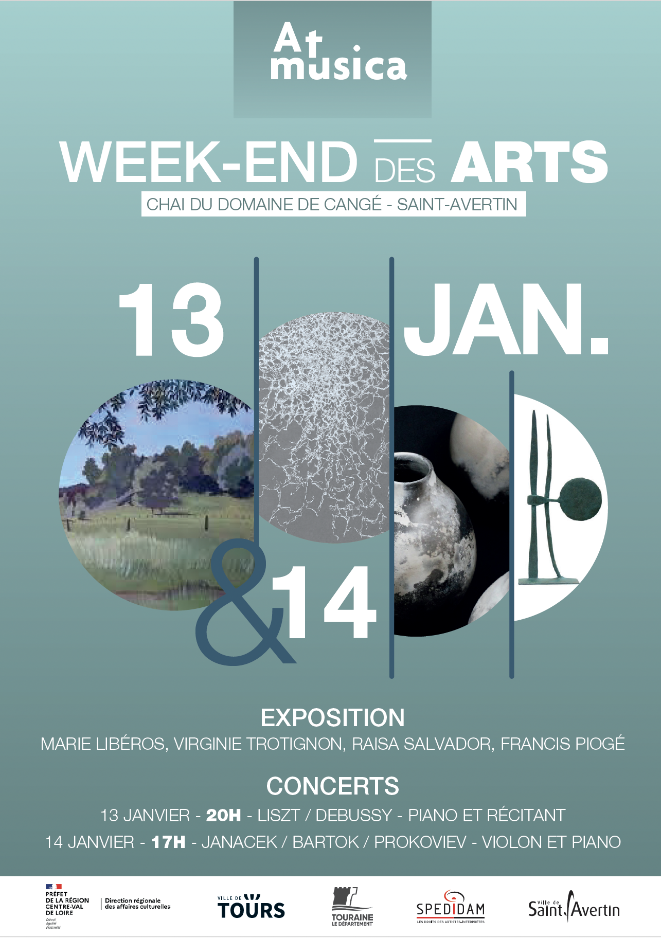 Affiche de l'exposition At Musica 2024 à Cangé